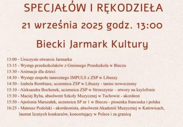 Plakat z zaproszeniem na II JARMARK REGIONALNYCH SPECJAŁÓW I RĘKODZIEŁA Plakat z zaproszeniem na II JARMARK REGIONALNYCH SPECJAŁÓW I RĘKODZIEŁA